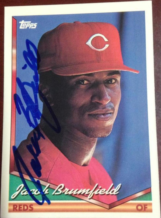 Jacob Brumfield  Autographed 1994 Topps #69