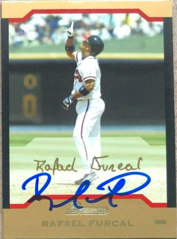 Rafael Furcal Autographed 2004 Bowman Gold #60