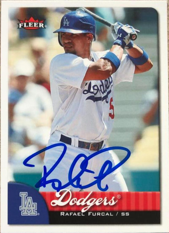 Rafael Furcal Autographed 2007 Fleer #165