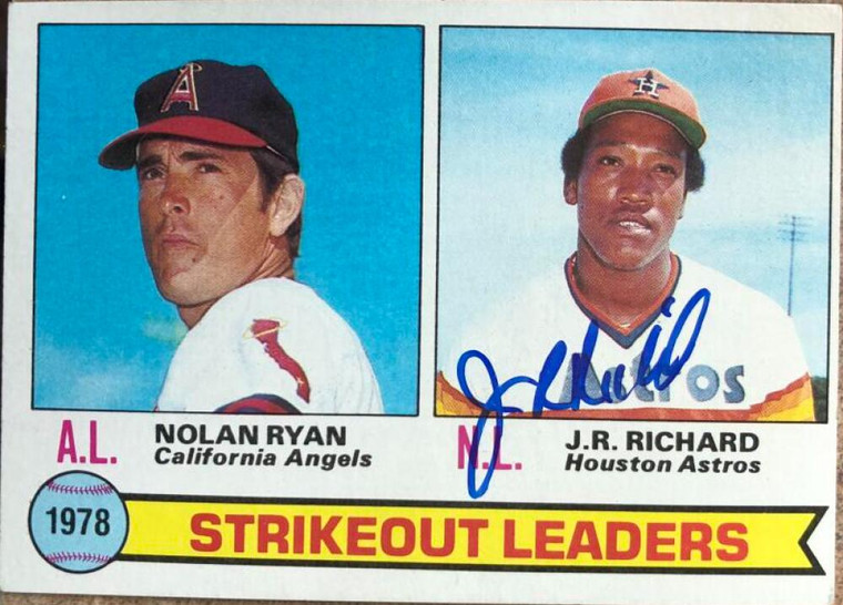 SOLD 117884 J.R. Richard Autographed 1979 Topps #6