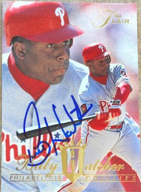 Billy Hatcher Autographed 1994 Flair #413