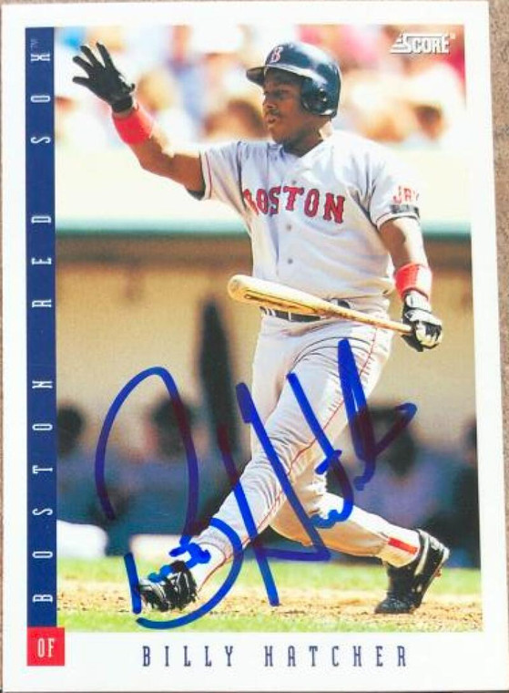 Billy Hatcher Autographed 1993 Score #657