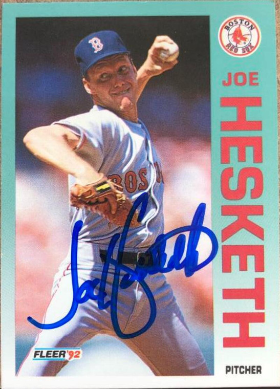 Joe Hesketh Autographed 1992 Fleer #40