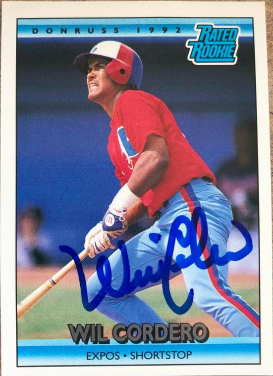 Wil Cordero Autographed 1992 Donruss #2 ID: 117985