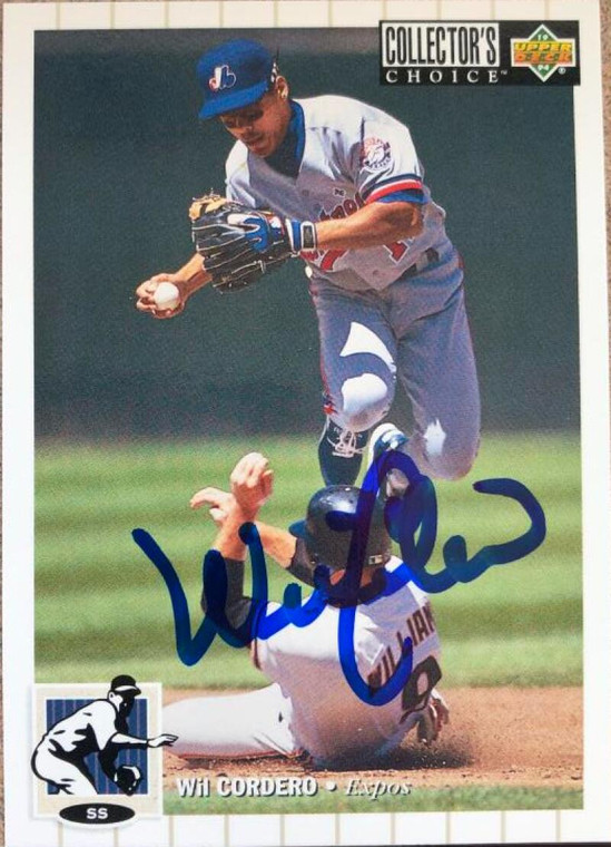 Wil Cordero Autographed 1994 Collectors Choice #395