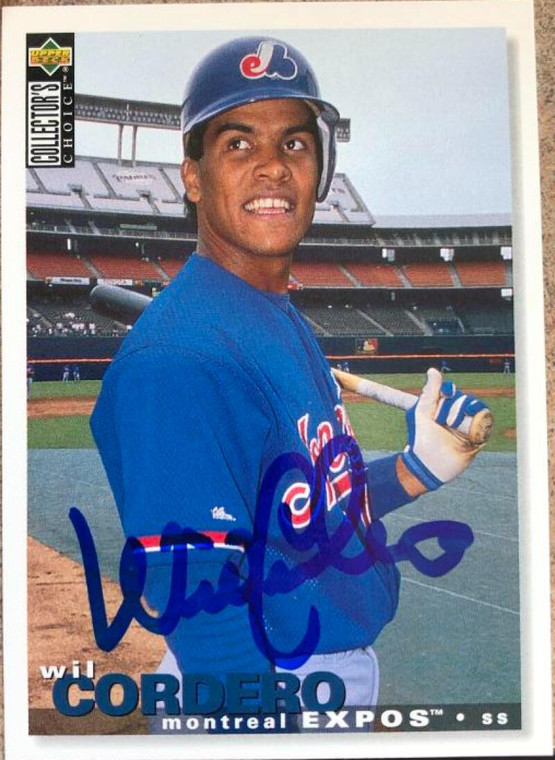 Wil Cordero Autographed 1995 Collector's Choice #245