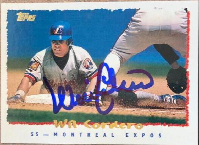 Wil Cordero Autographed 1995 Topps #108