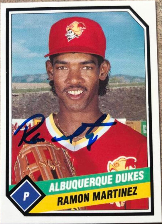 Ramon Martinez Autographed 1989 TCMA Albuquerque Dukes #7