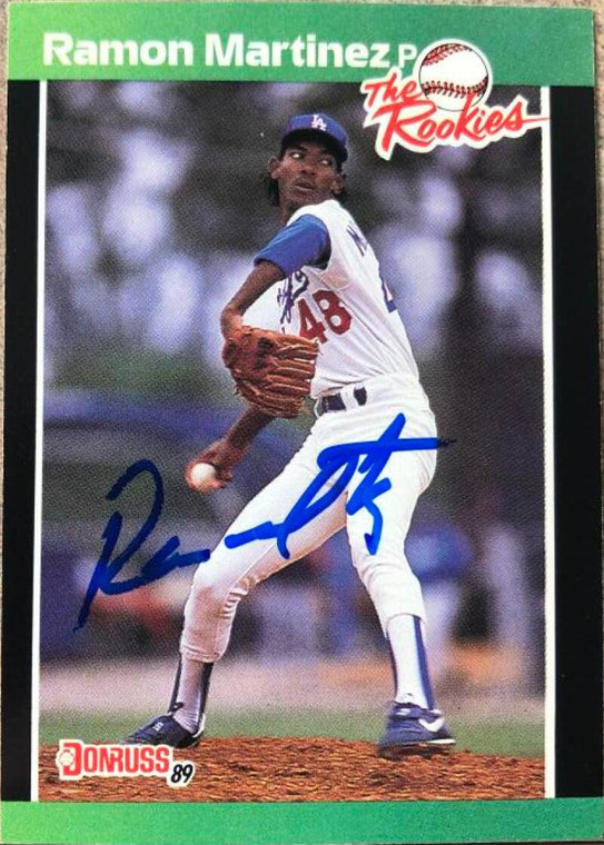 Ramon Martinez Autographed 1989 Donruss The Rookies #45