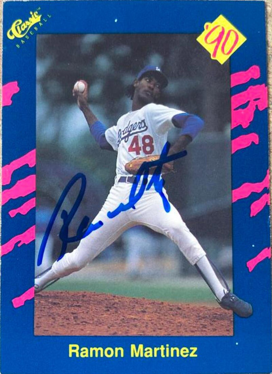 Ramon Martinez Autographed 1990 Classic Blue #76