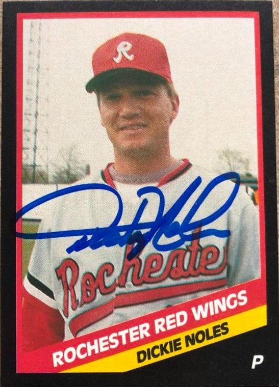 Dickie Noles Autographed 1988 CMC Rochester Red Wings #8