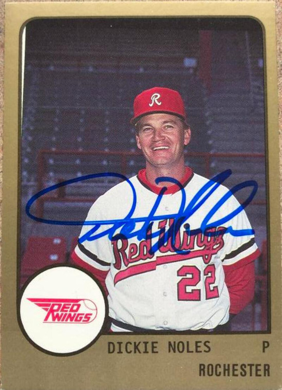 Dickie Noles Autographed 1988 Pro Cards #219