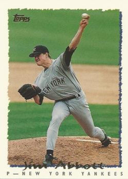 1995 Topps #60 Jim Abbott VG  New York Yankees 