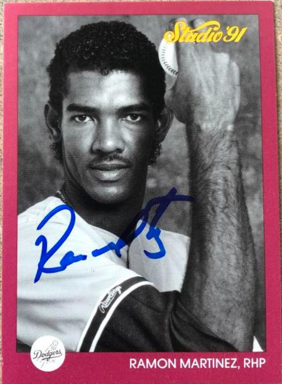 SOLD 118062 Ramon Martinez Autographed 1991 Studio #184