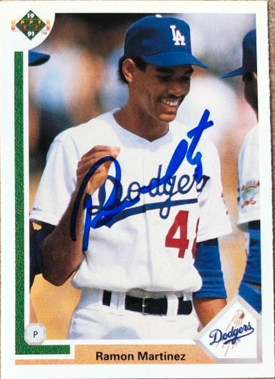 Ramon Martinez Autographed 1991 Upper Deck #136