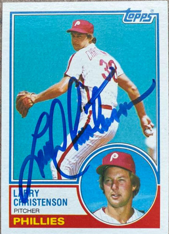 Larry Christenson Autographed 1983 Topps #668 Philadelphia Phillies Card