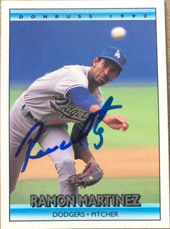 Ramon Martinez Autographed 1992 Donruss #656