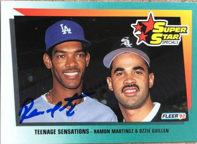 Ramon Martinez Autographed 1992 Fleer #706