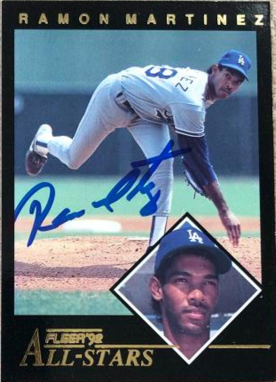 Ramon Martinez Autographed 1992 Fleer - All-Stars #7