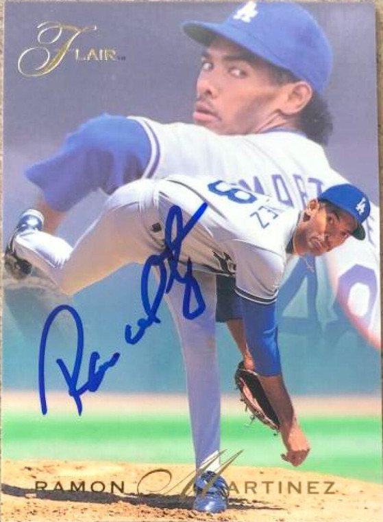 Ramon Martinez Autographed 1993 Flair #73