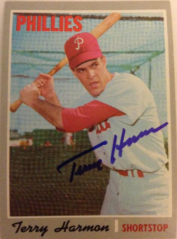 Terry Harmon Autographed 1970 Topps #486