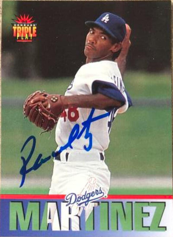 Ramon Martinez Autographed 1994 Triple Play #86