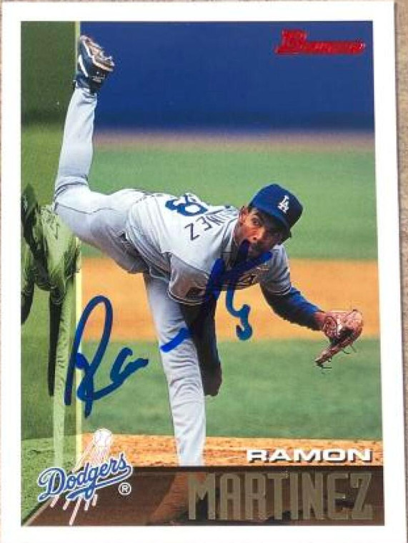 Ramon Martinez Autographed 1995 Bowman #358