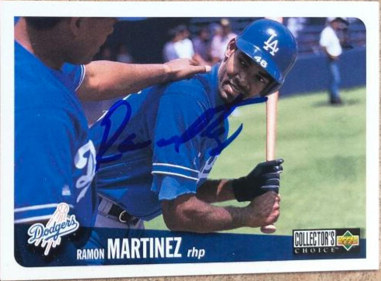 Ramon Martinez Autographed 1996 Collector's Choice #186