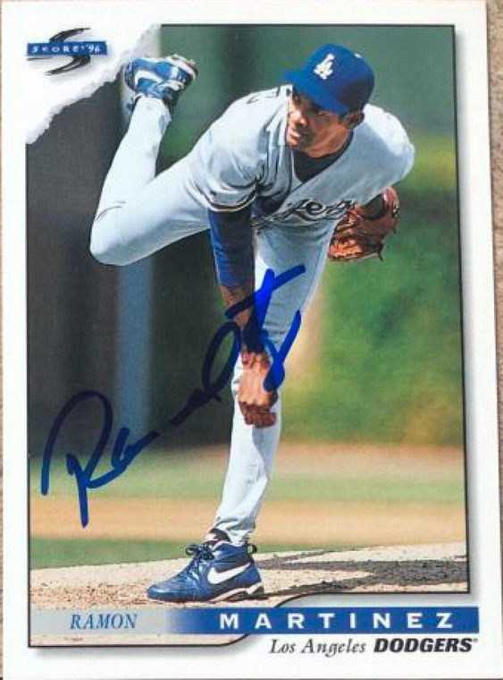 Ramon Martinez Autographed 1996 Score #294