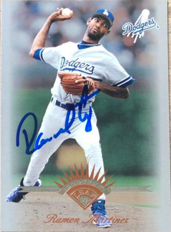 Ramon Martinez Autographed 1997 Leaf #109