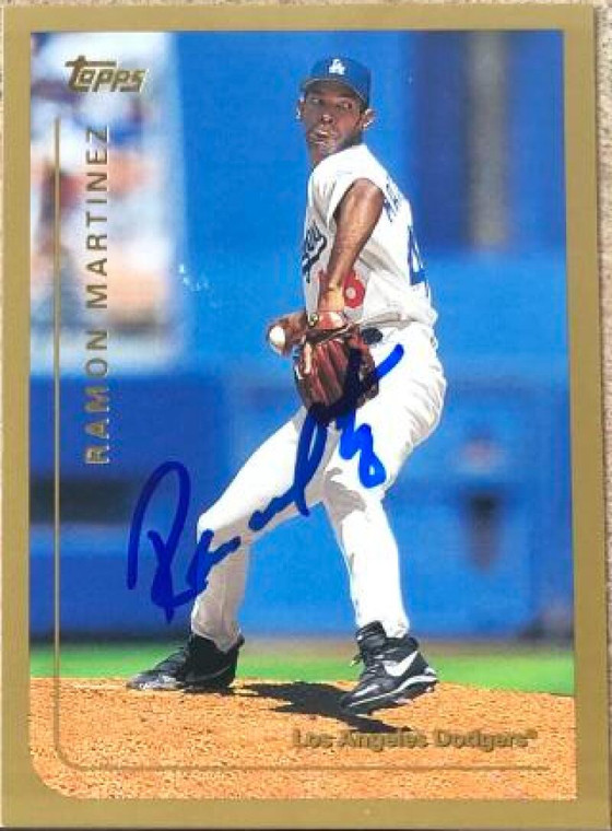 Ramon Martinez Autographed 1999 Topps #316