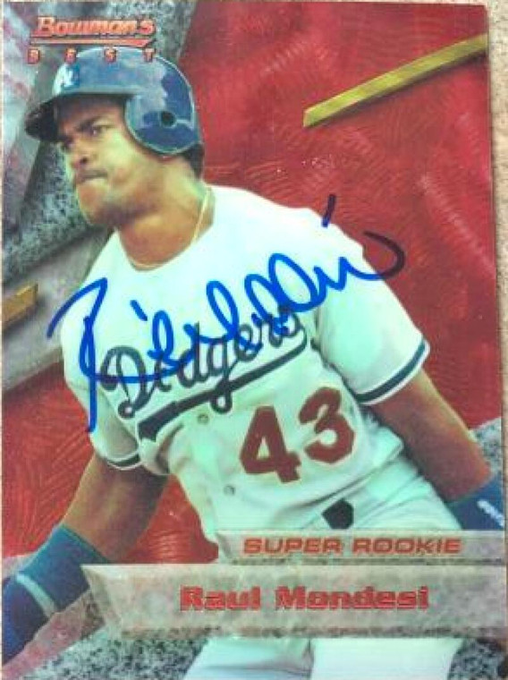 Raul Mondesi Autographed 1994 Bowman's Best #86