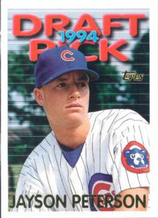 1995 Topps #437 Jayson Peterson VG  RC Rookie Chicago Cubs 
