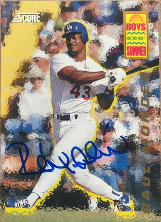 Raul Mondesi Autographed 1994 Score Boys of Summer #47