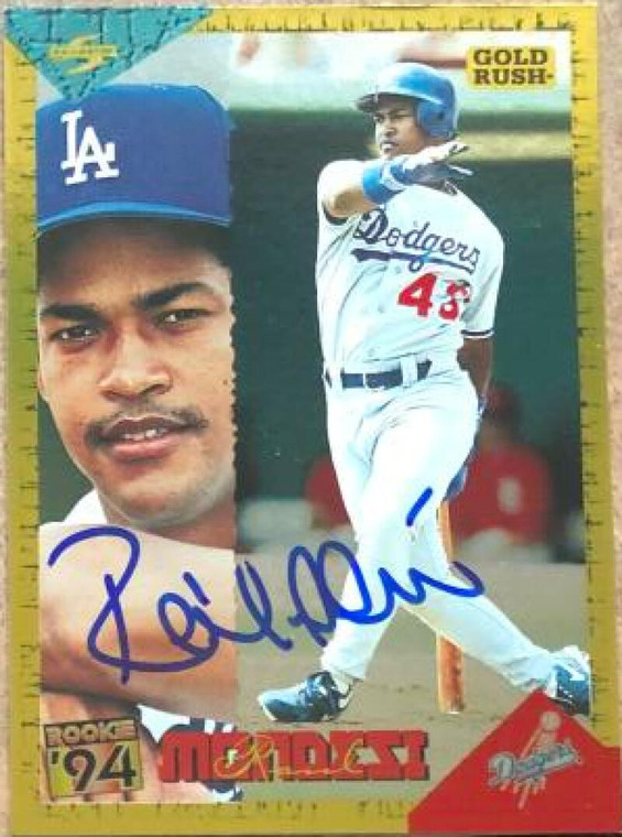 Raul Mondesi Autographed 1994 Score Rookie & Traded Gold Rush #RT82