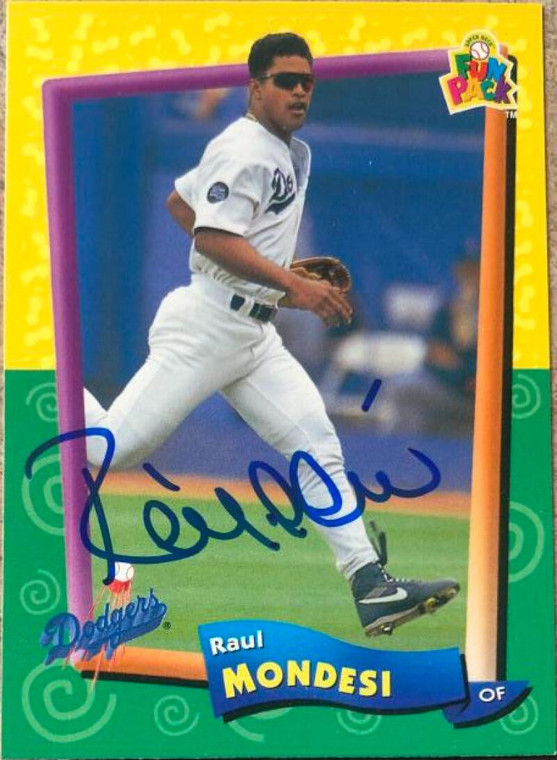 Raul Mondesi Autographed 1994 Upper Deck Fun Pack #143