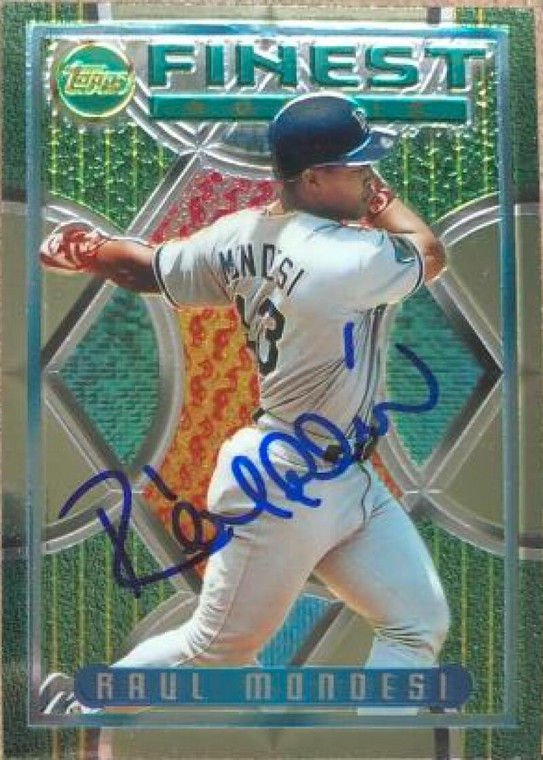 Raul Mondesi Autographed 1995 Topps Finest #1