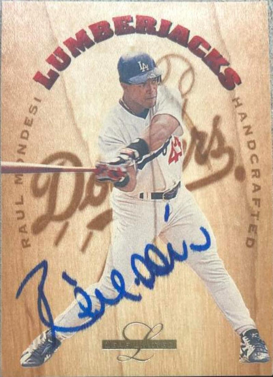 Raul Mondesi Autographed 1995 Leaf Limited Lumberjacks #13