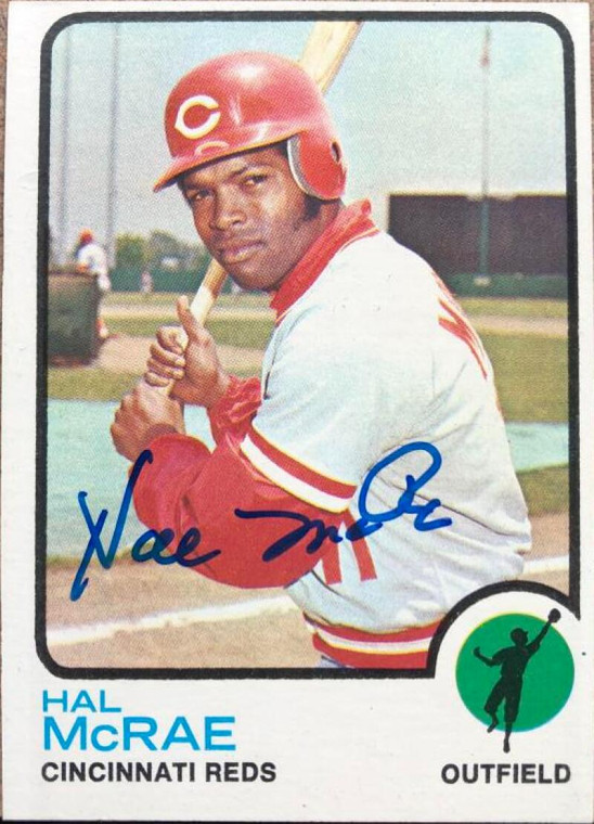 Hal McRae Autographed 1973 Topps #28