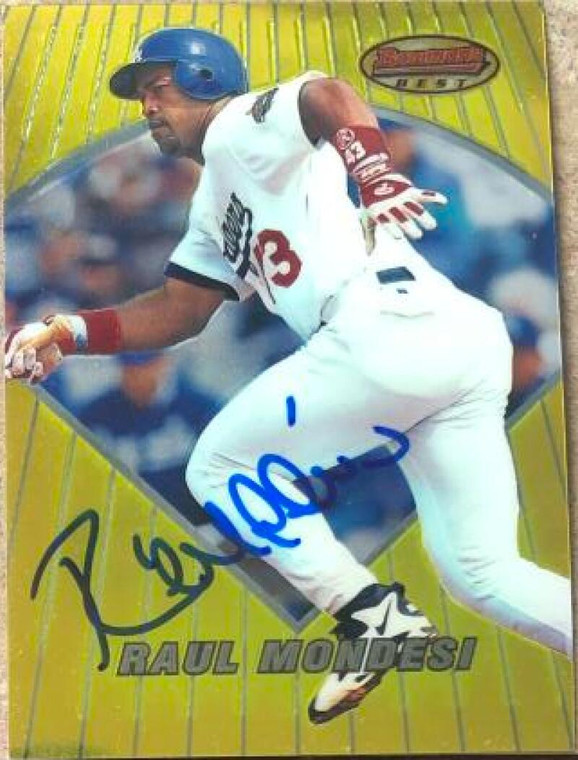 Raul Mondesi Autographed 1996 Bowman's Best #46