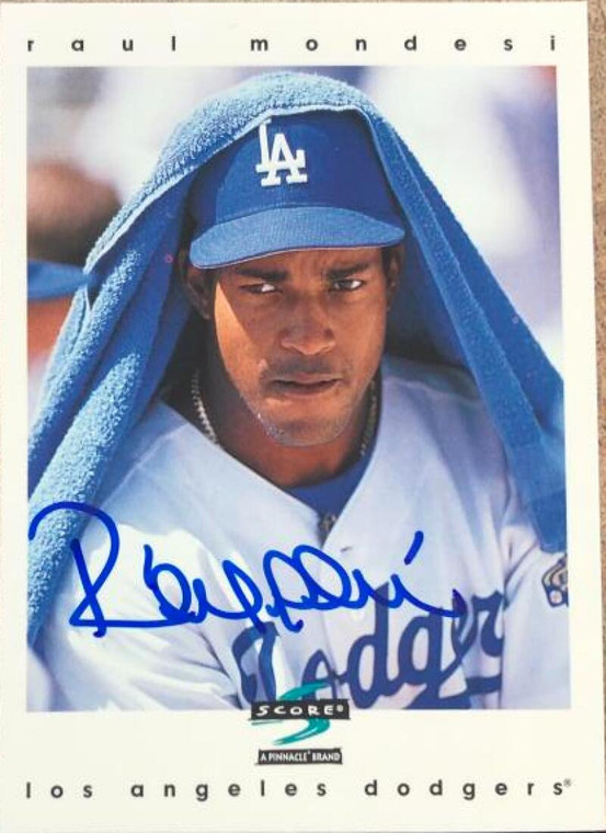 Raul Mondesi Autographed 1997 Score #202