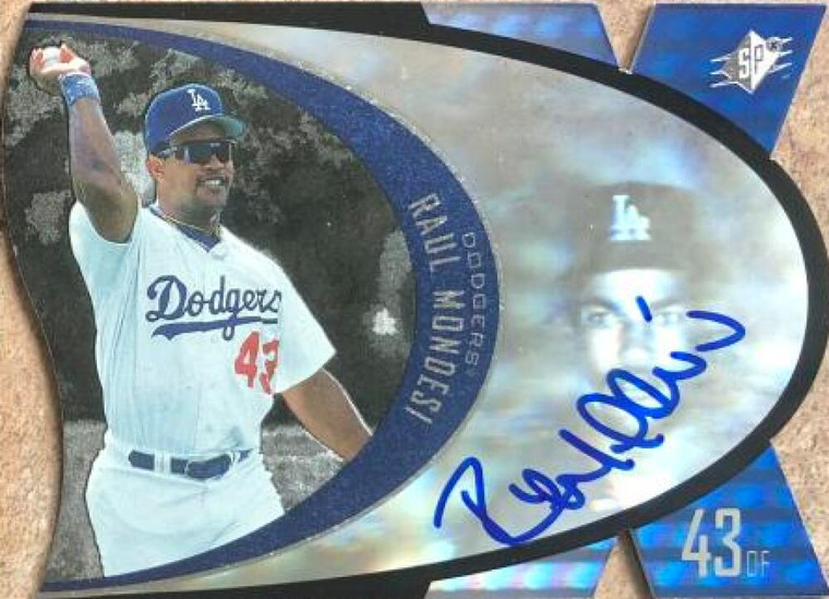 SOLD 118333 Raul Mondesi Autographed 1997 SPx #SPX28