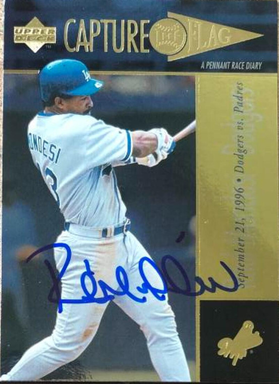 Raul Mondesi Autographed 1997 Upper Deck #375 Los Angeles Dodgers Card