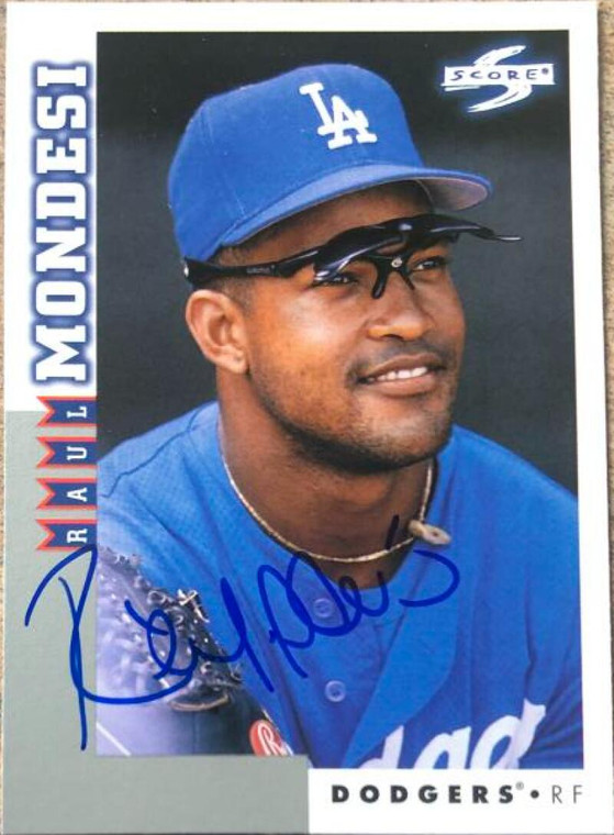 Raul Mondesi Autographed 1998 Score Rookie/Traded #RT38