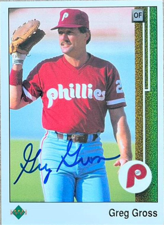 Greg Gross Autographed 1989 Upper Deck #534