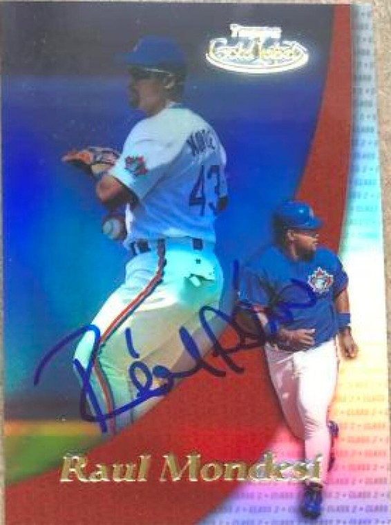 Raul Mondesi Autographed 2000 Topps Gold Label Class 2 #65