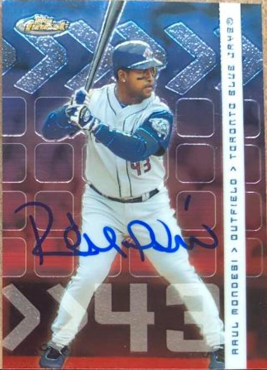 Raul Mondesi Autographed 2002 Topps Finest #93