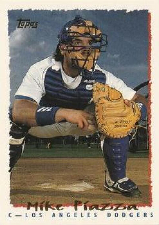 1995 Topps #466 Mike Piazza VG  Los Angeles Dodgers 