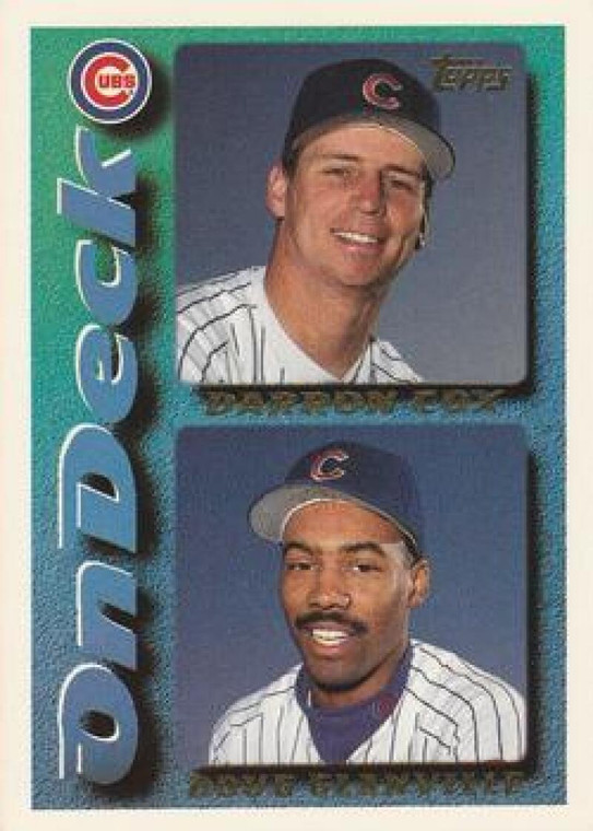 1995 Topps #646 Darron Cox/Doug Glanville VG  Chicago Cubs 