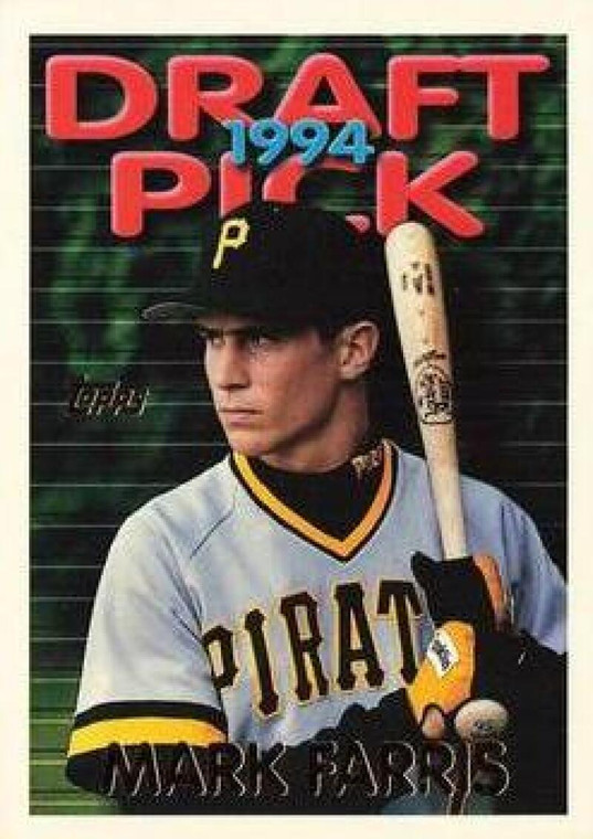 1995 Topps #363 Mark Farris VG  Pittsburgh Pirates 